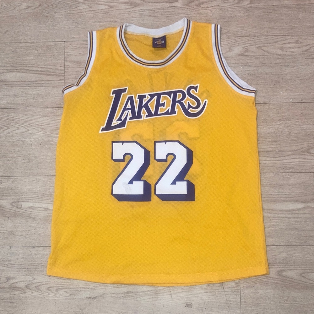 Los Angeles Lakers #22 Yellow Basketball Jersey